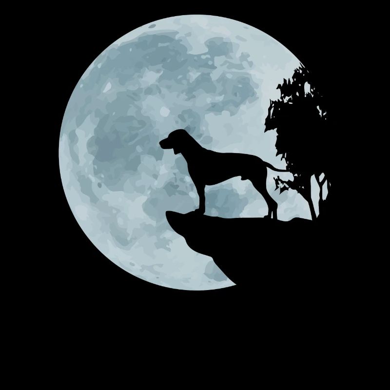 English Pointer Jäger Hund Mond Jagdhund Geschenk