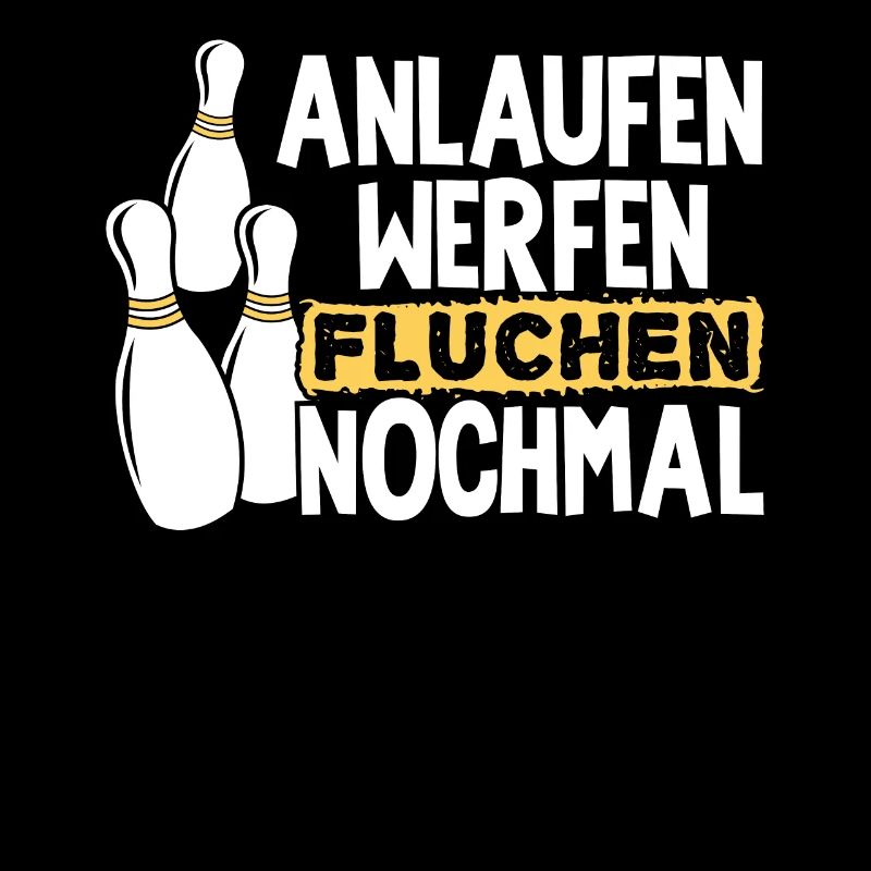 Bowling Kegeln Anlaufen Werfen Fluchen Nochmal Bow