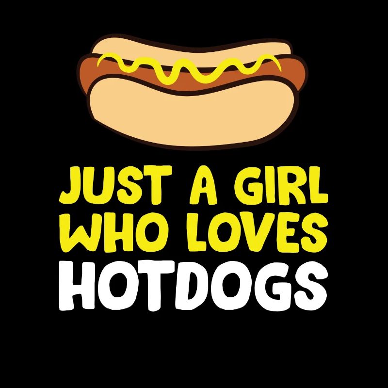 Nur ein Mädchen, das Hot Dogs liebt
