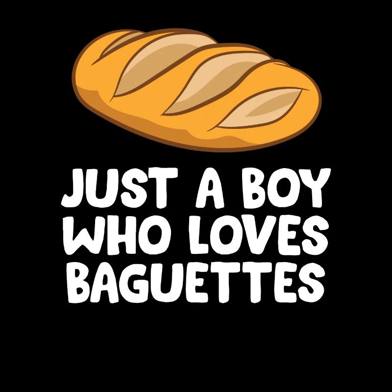 Baguette Boy Nur ein Junge, der Baguettes liebt