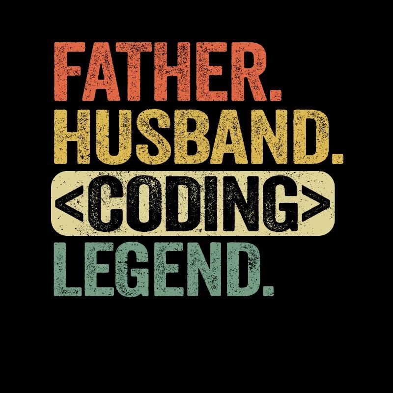 Vater Ehemann Coding Legende Programmierer Admin