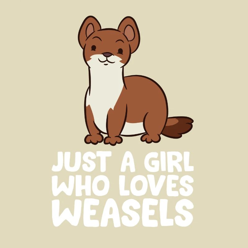 Nur ein Mädchen, das Wiesel liebt