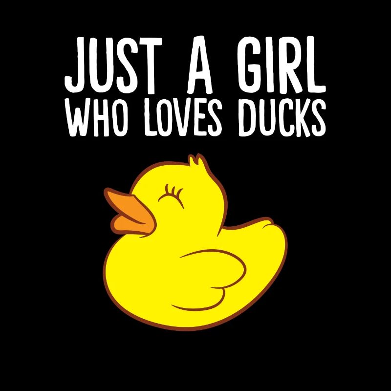 Rubber Duck Girl Nur ein Mädchen, das Enten liebt