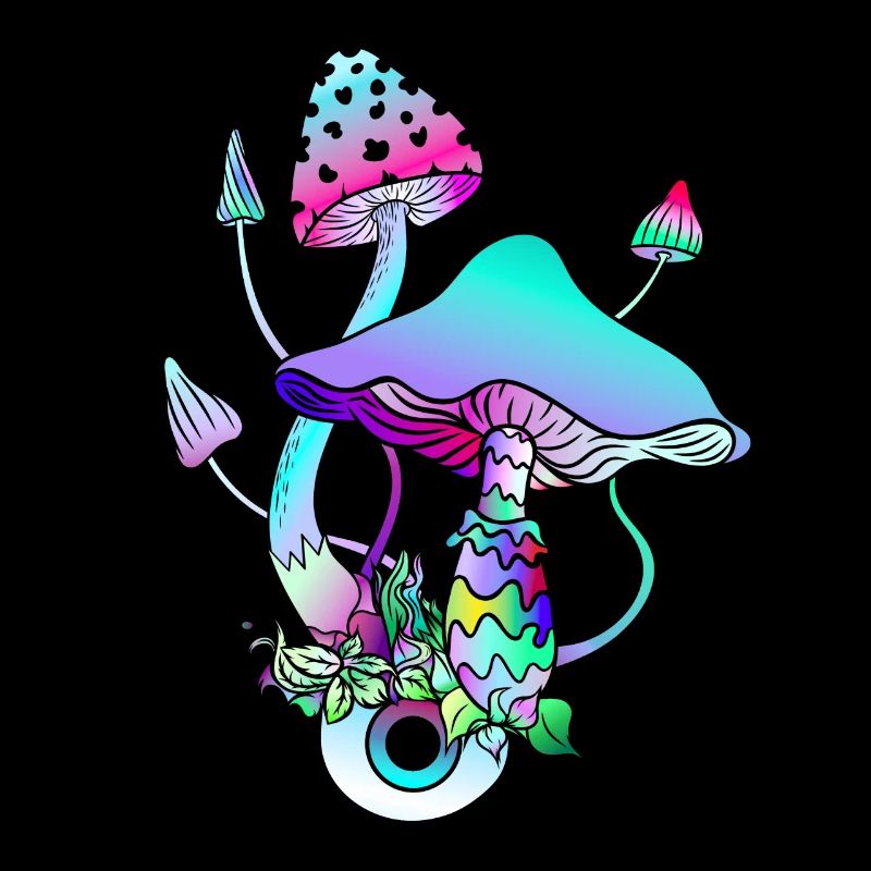Magic Mushrooms Goa Psy Trance Mushroom Eyes Art