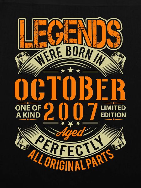 2007 October Birthday Legend