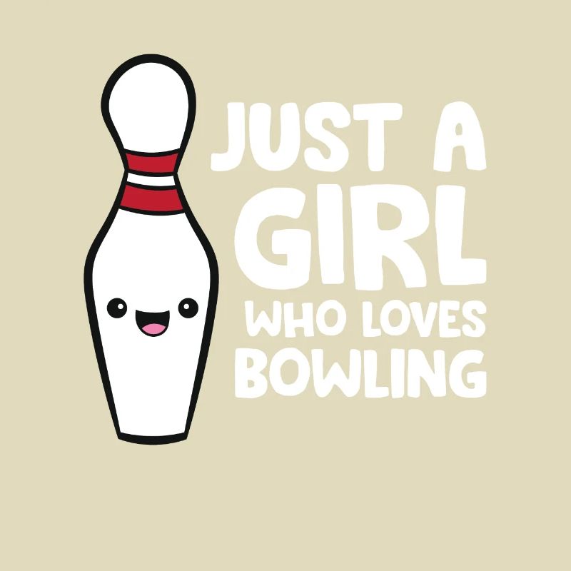 Nur ein Mädchen, das Bowling liebt