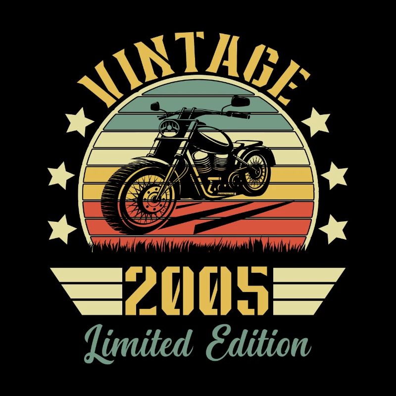 Vintage 2005 Retro Motorcycle Birthday Gift