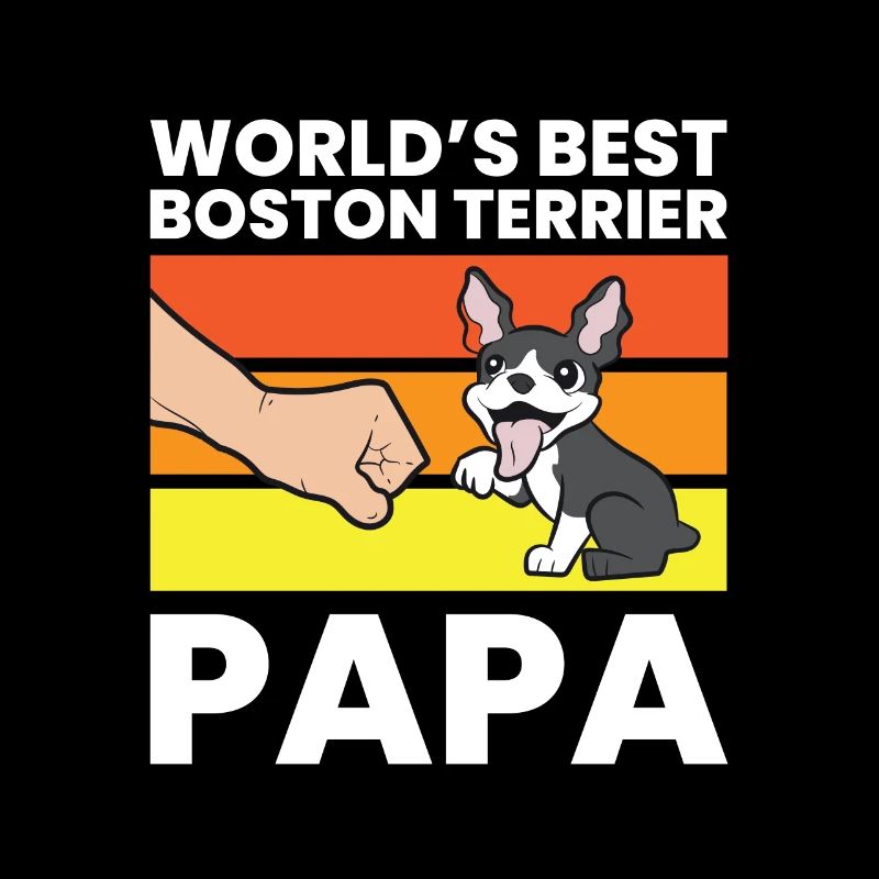 Der beste Boston Terrier Papa der Welt