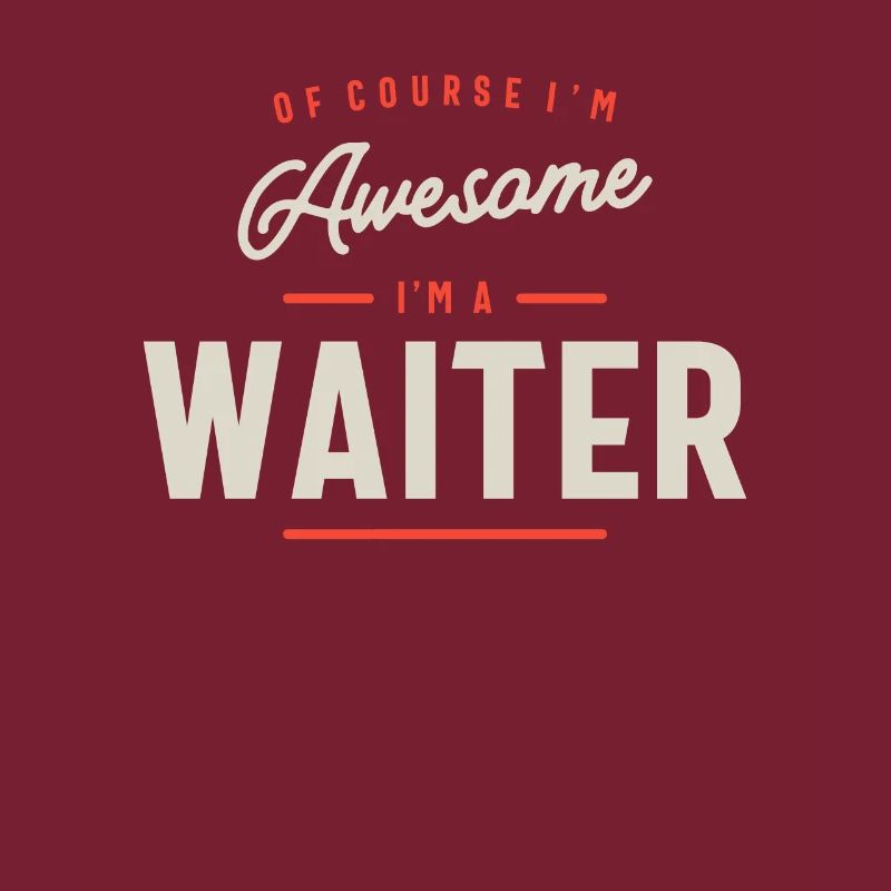 Kellner Beruf Geburtstagsarbeiter