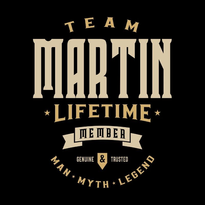 Team Martin Lifetime Member Personalized Name