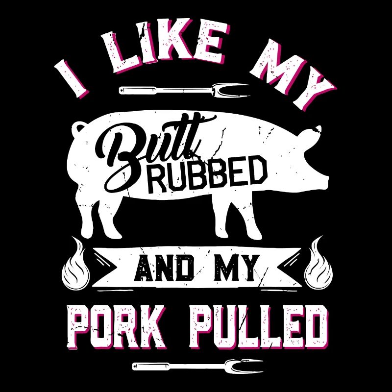 Lustiges BBQ Grillen Zitat Schwein Pulled Pork
