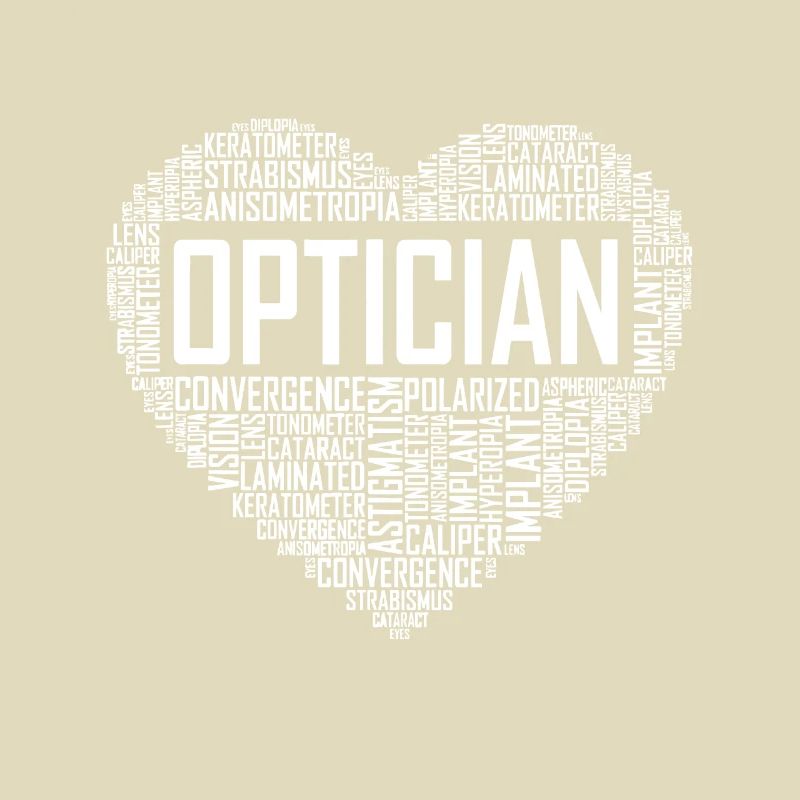 Optician Heart Optometrist Gift Ophthalmologist Gi