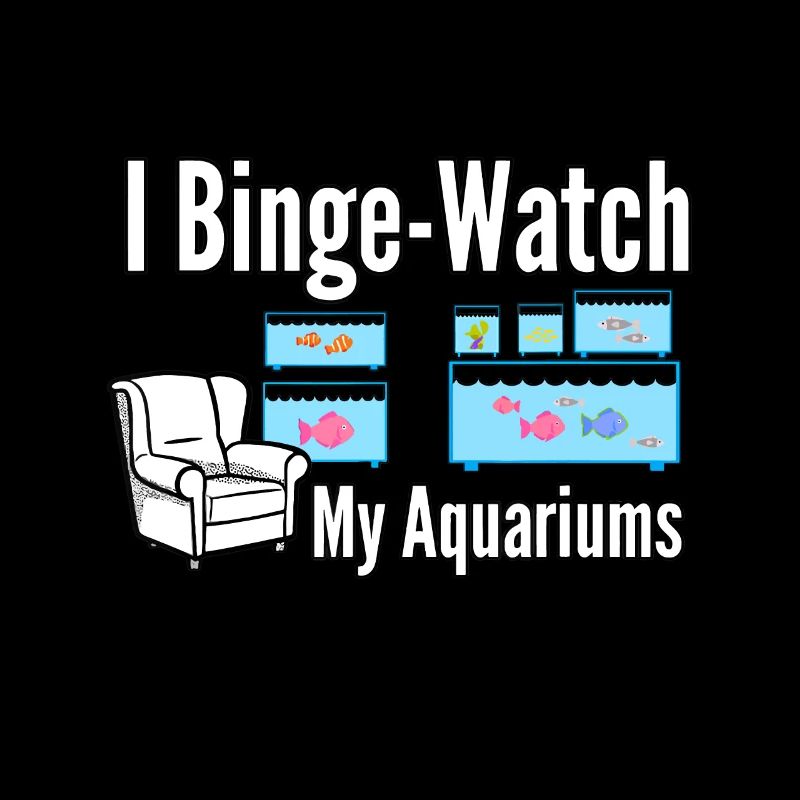 Amateurs de poissons d’aquarium Binge Watch Multiple Fish Tan