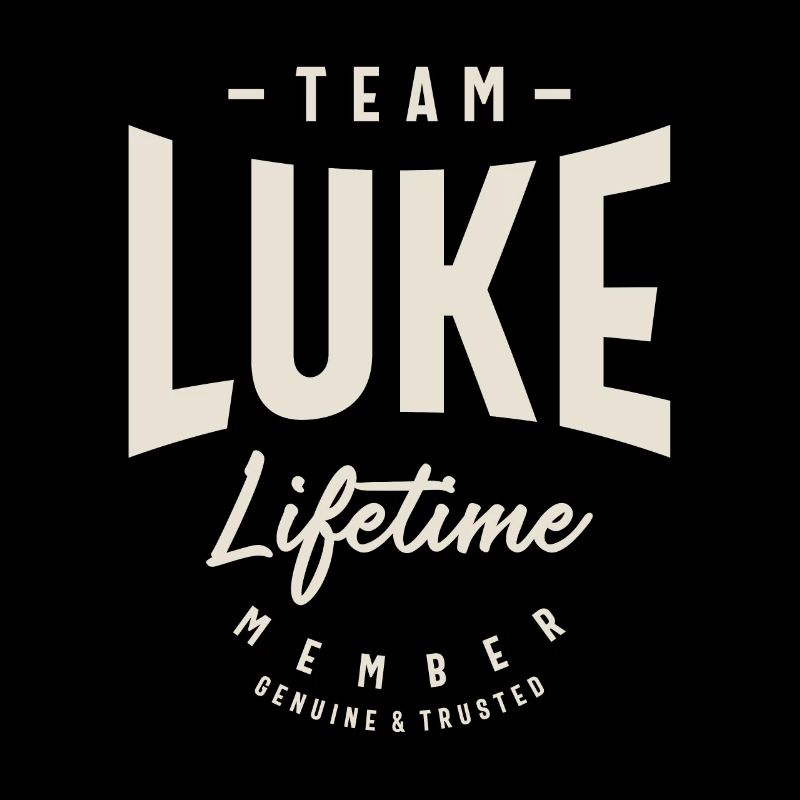 Team Luke Lifetime Member Personalized Name