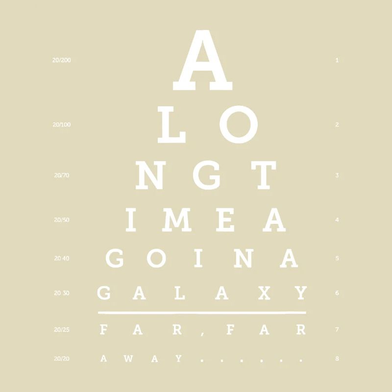Opening Crawl Eye Chart