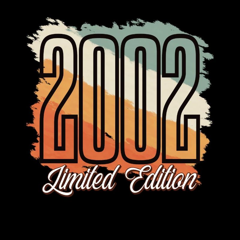 2002 Année de naissance Anniversaire Année de construction Vintage Rétro