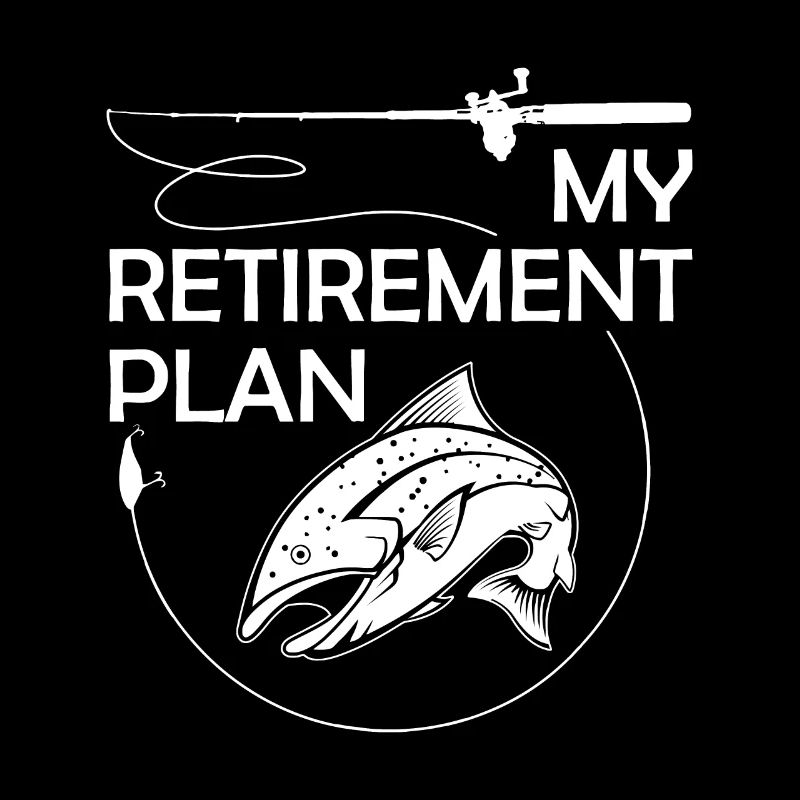 Mon plan de retraite de pêche Drôle de canne à poisson Humour R