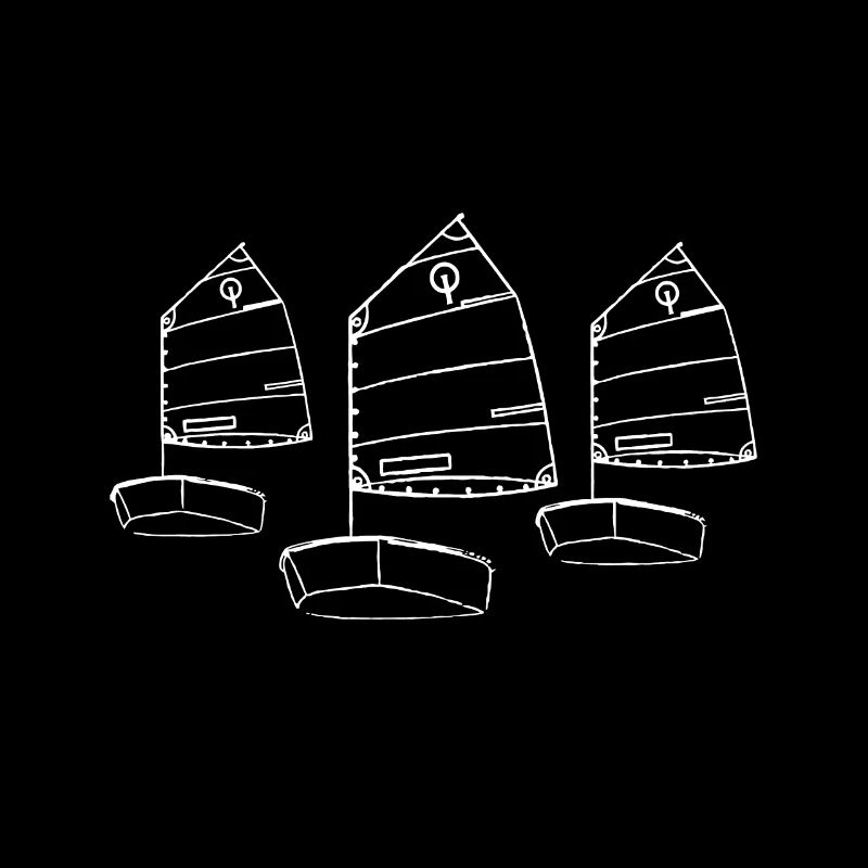 Opti Sailboat Junior Racing Sailing Race White Log