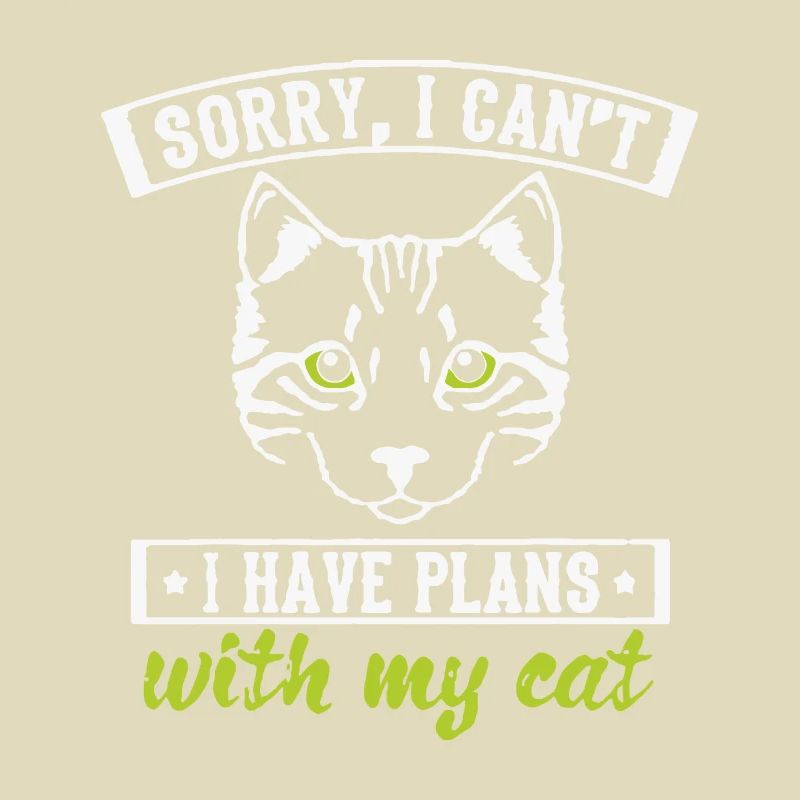 Funny Cats Design J’ai des plans avec mon Catbrown ca