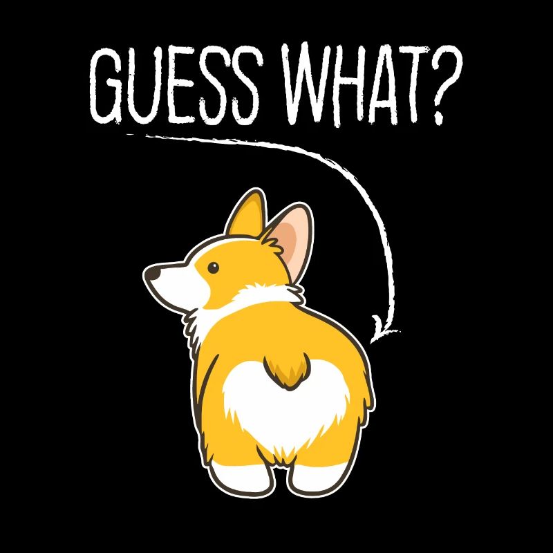 Devine quoi? Corgi butt Drôle de Gallois Corgi Costume D