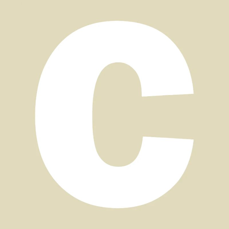 Buchstabe C Großbuchstabe Alphabet Monogramm Initialbuchstabe c