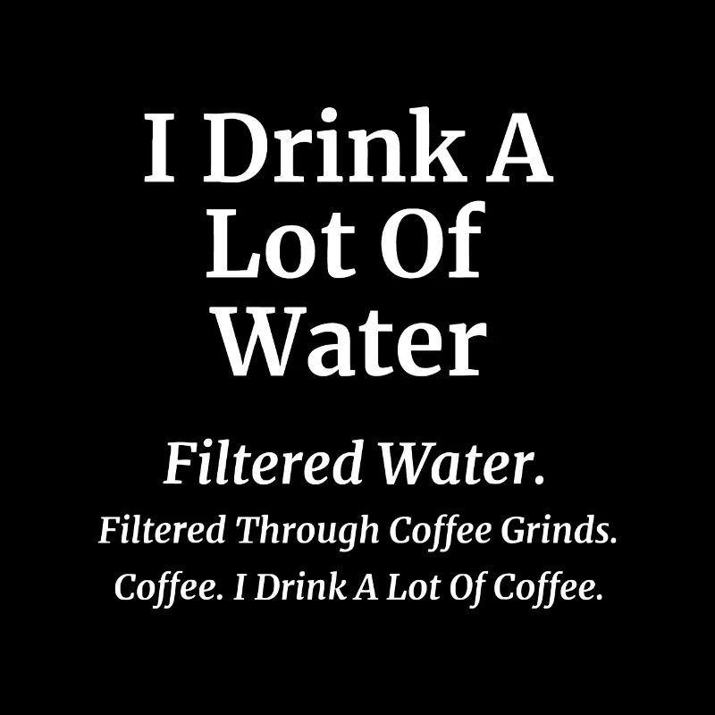 Je bois beaucoup de café drôle de blague sur le café