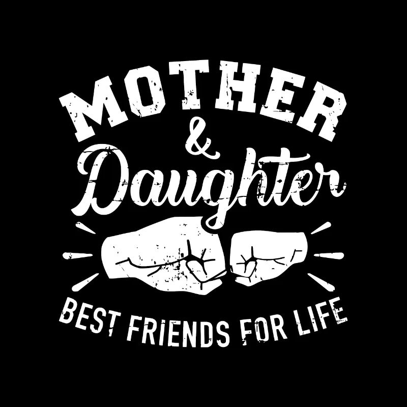 Mutter und Tochter beste Freunde fürs Leben Mama