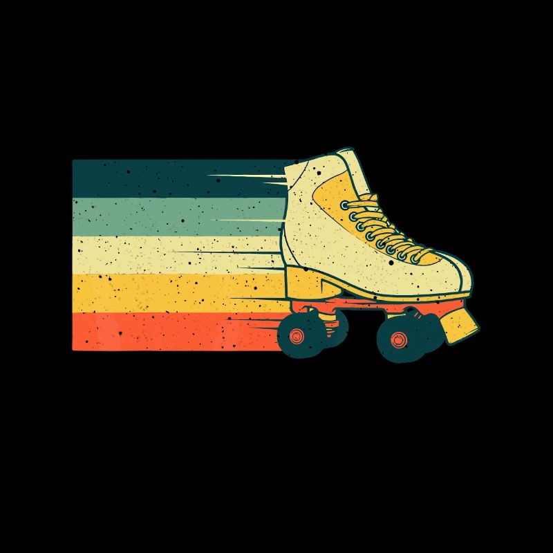 Vintage Roller Skate For Roller Skater Skating Men