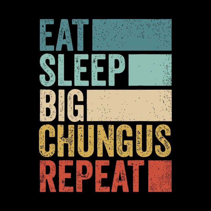 Retro Eat Sleep Big Chungus Répéter Funny Big Chung