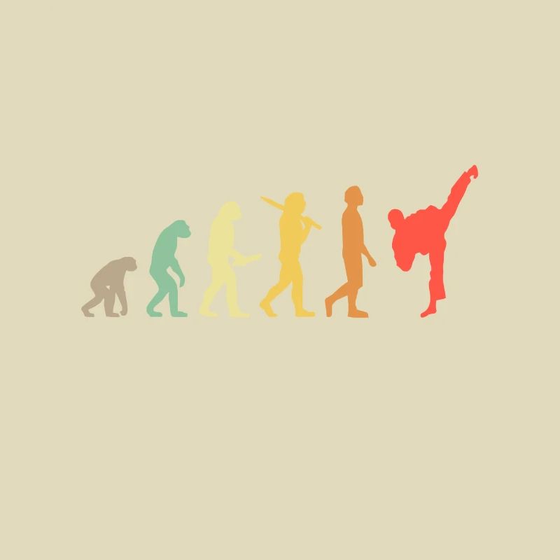 Rétro Karaté Evolution Cadeau pour Karateka