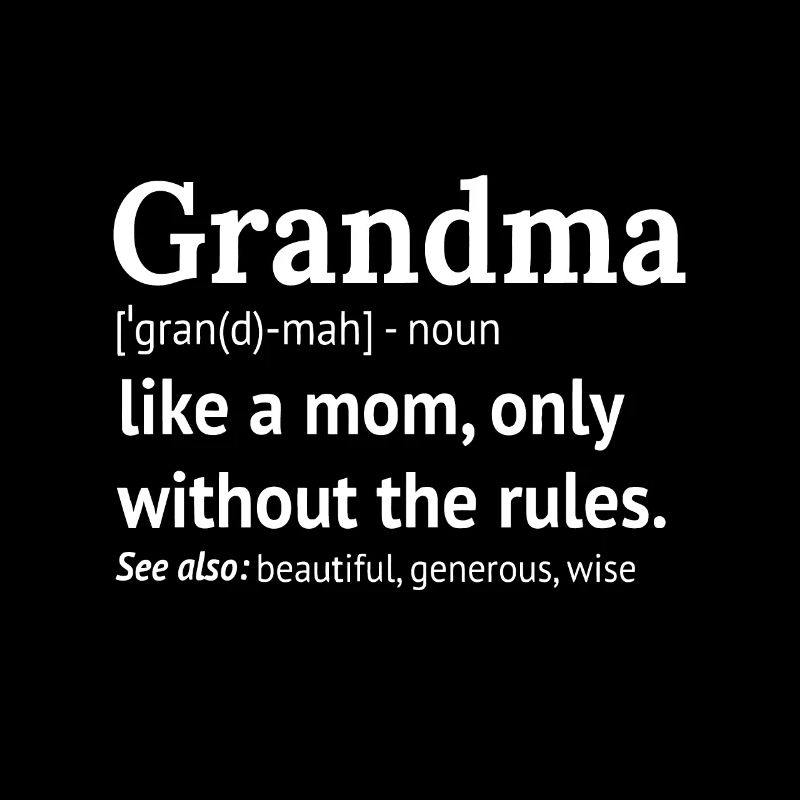 Womens Grandma Definition idea Funny Gift for Gran