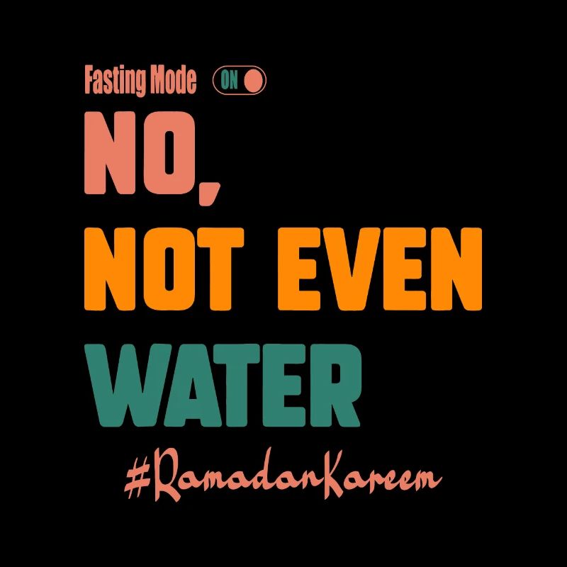 Non, même pas le mode de jeûne à l’eau sur le Ramadan des musulmans