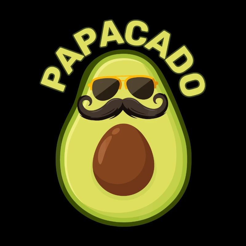 Papacado Father's Day Daddy Avocado Guacamole Frui