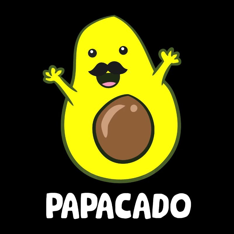 Funny Avocado Dad Vegan Guacamole Avocado Papacado