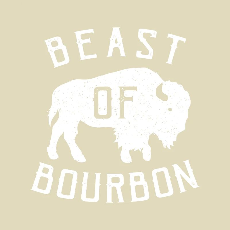 Beast of Bourbon Drinking Whisky design Bison Buf