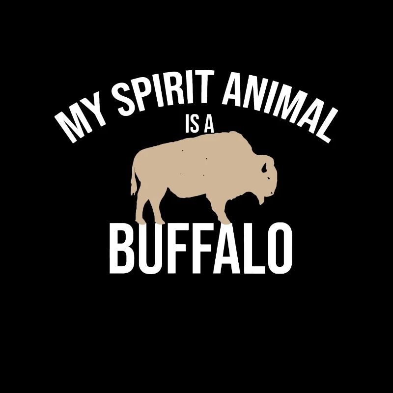 Mon animal spirituel est une ferme de bisons de bison de bison
