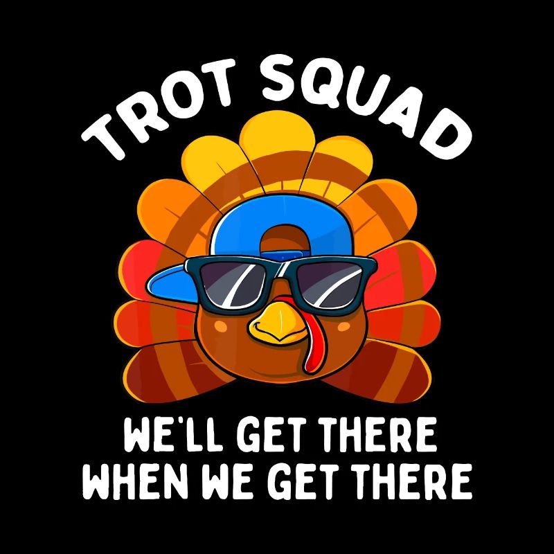 Turkey Trot Squad Funny Thanksgiving Running Costu