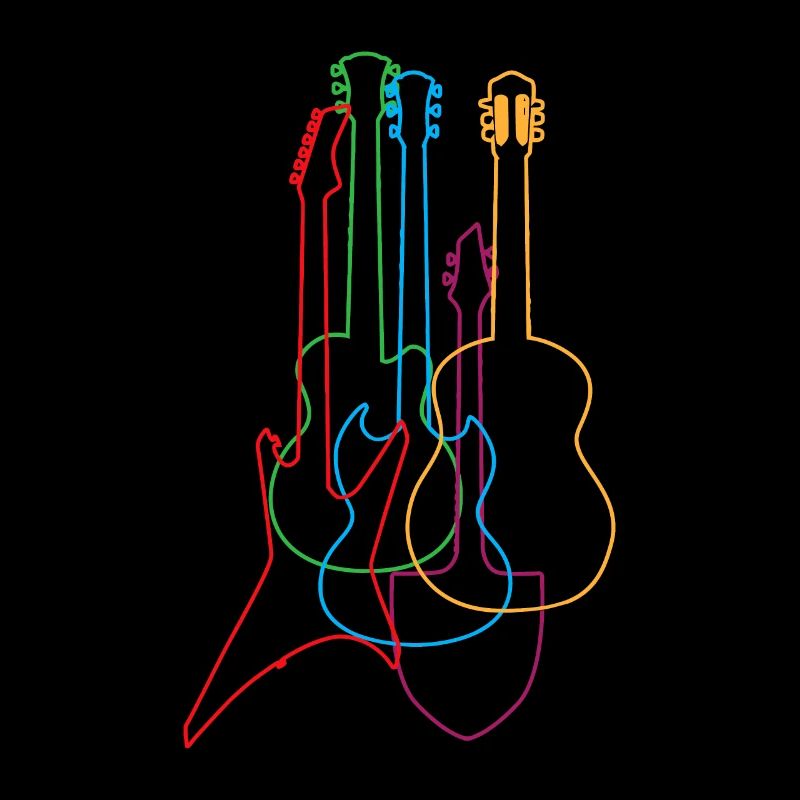 Colored Guitars Electric Acoustic Classical Giftco