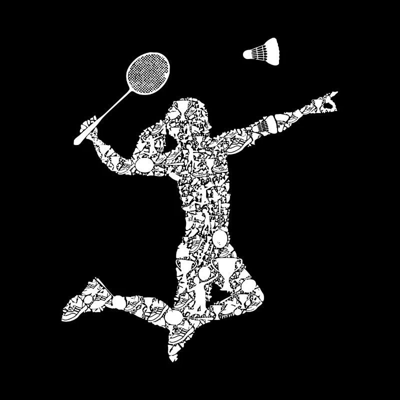 Joueuse de badminton Shuttlecock Femmes Filles