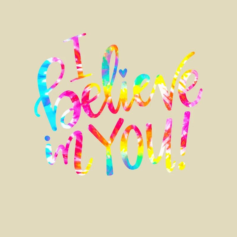 Tie Dye Ich glaube an dich - Teacher Testing Day Gif