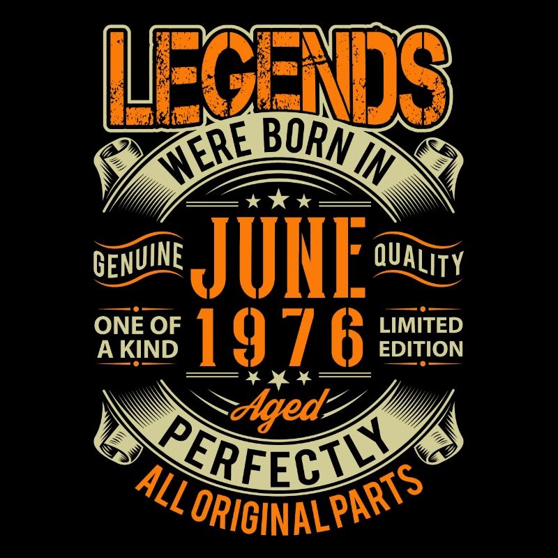1976 Juni Geburtstag Legende