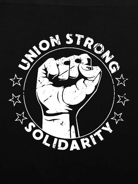 Union Stærk solidaritet Knytnæve arbejdstagerrettigheder US Uni