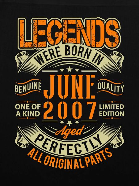 2007 June Birthday Legend