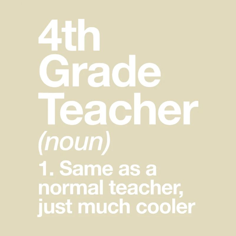 Définition de l’enseignant de 4e année Drôle de retour à l’écolec