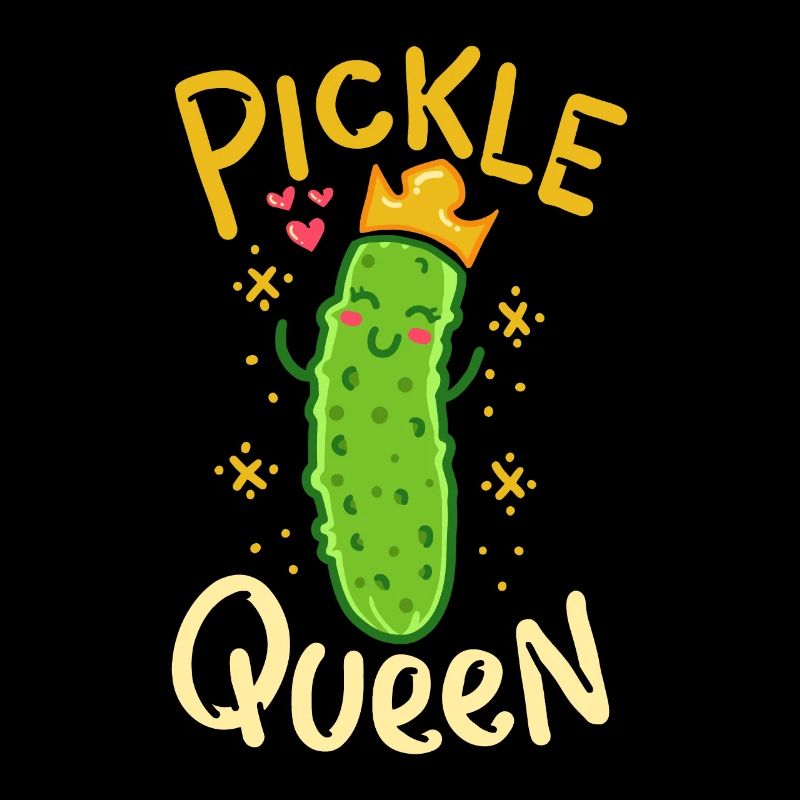 Pickle Queen Vegan Funny Cucumber Vegetable