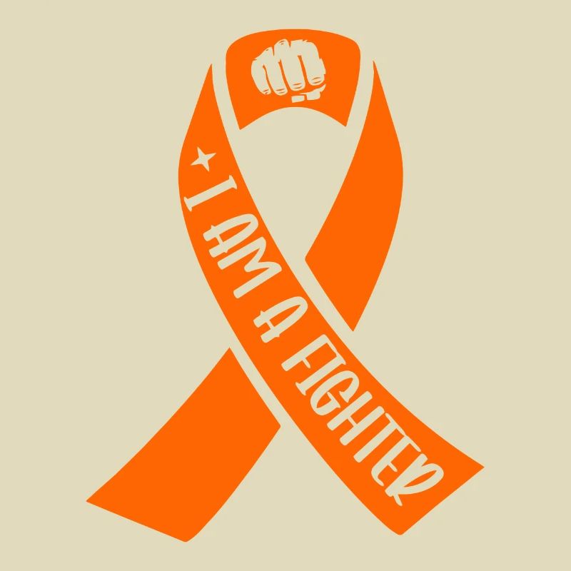 Multiple Sclerosis I'm A Fighter Orange Ribbon MS