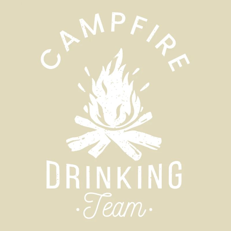 Campfire Drinking Team Camp Lovers Scout Camper