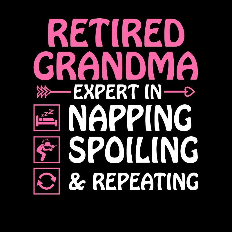 Grand-mère retraitée Pension de retraite Grand-mère Reti