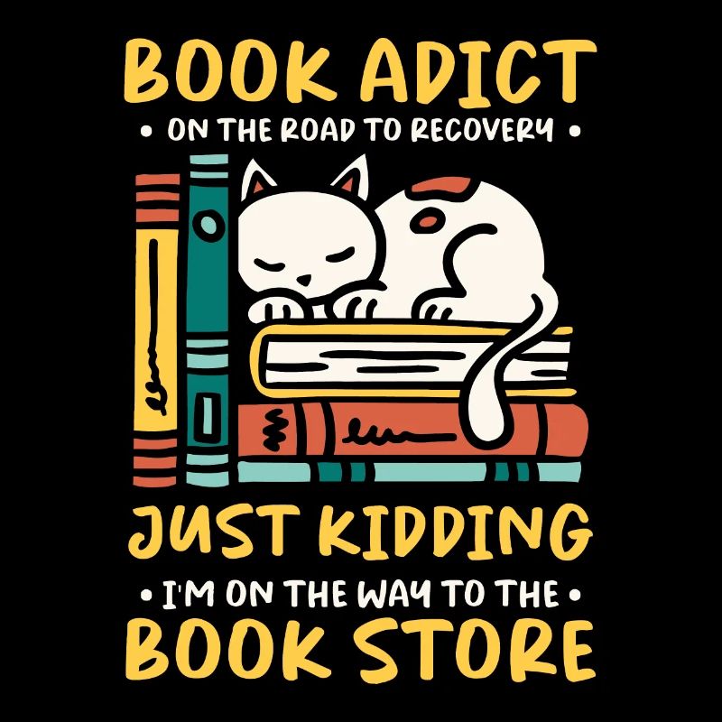 Bücherwurm & Leseliebhaber, Buchsüchtiger, Buch-Nerd