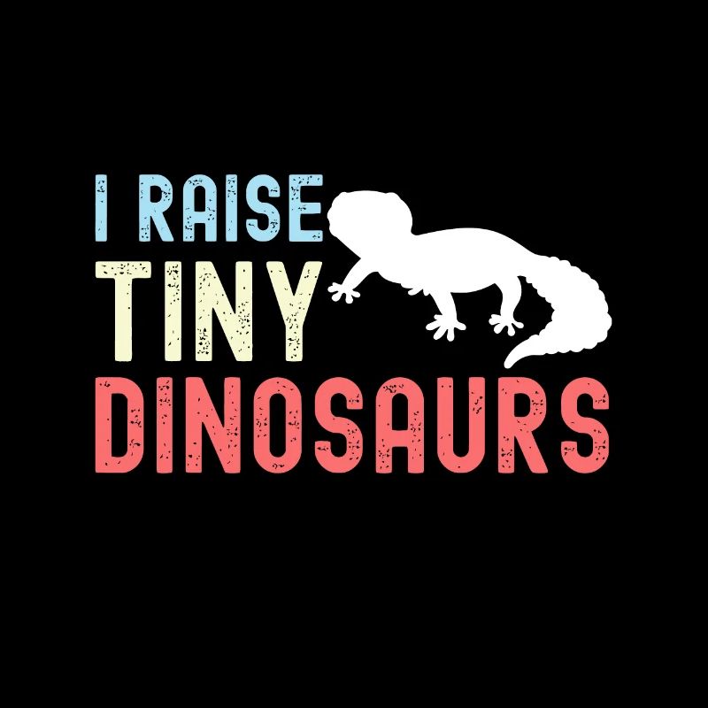I Raise Tiny Dinosaurs Funny Leopard Gecko Mom Dad